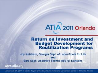 Return on Investment and Budget Development for Reutilization Programs
