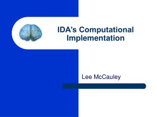 IDA’s Computational Implementation