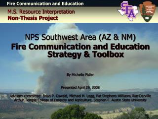 M.S. Resource Interpretation Non-Thesis Project