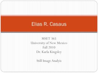 Elias R. Casaus
