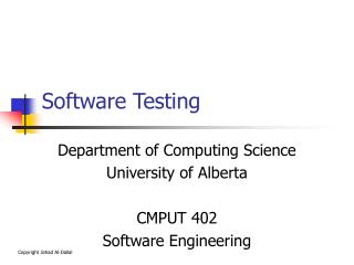 Software Testing