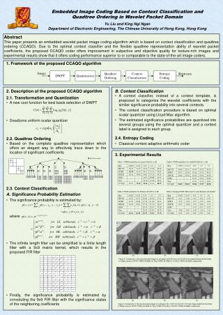 Embedded Image Coding Based on Context Classification and