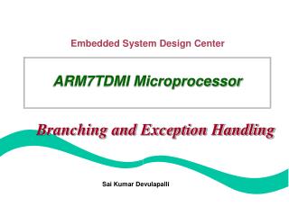 ARM7TDMI Microprocessor