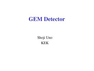 GEM Detector