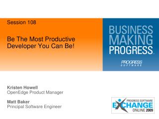 Be The Most Productive Developer You Can Be!