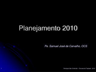 Planejamento 2010