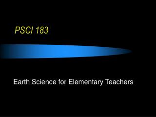 PSCI 183