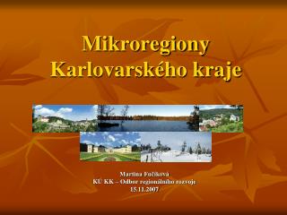 Mikroregiony Karlovarského kraje