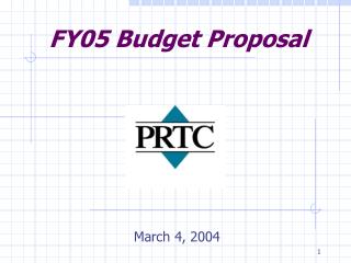 FY05 Budget Proposal