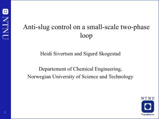 Anti-slug control on a small-scale two-phase loop