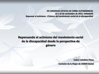 Repensando el activismo del movimiento social de la discapacidad desde la perspectiva de género