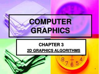 PPT - COMPUTER GRAPHICS PowerPoint Presentation, free download - ID:464290