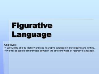 Figurative Language