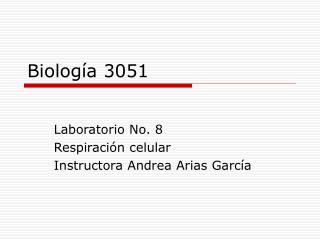 Biología 3051