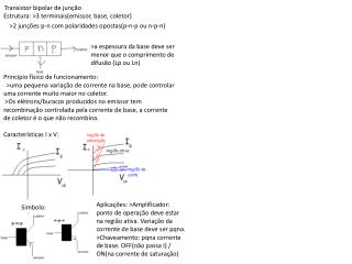 Transistor bipolar de junção