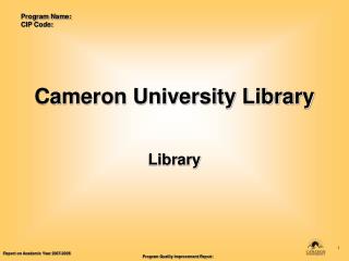 Cameron University Library