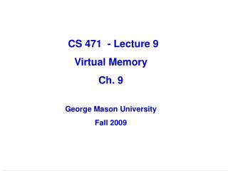 Virtual Memory