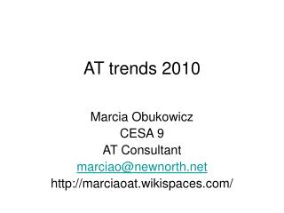 AT trends 2010