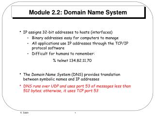 Module 2.2: Domain Name System