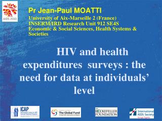HIV and health expenditures 	surveys : the need for data at individuals’ level