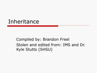 Inheritance