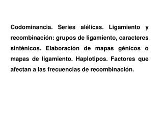 VARIACIONES EN LAS PROPORCIONES MENDELIANAS