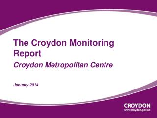 The Croydon Monitoring Report