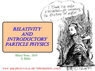 Relativity and Introductory Particle Physics