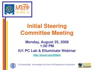 Initial Steering Committee Meeting