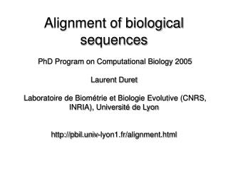 Bioinformatics and Evolutionary Genomics