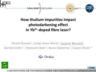 How thulium impurities impact photodarkening effect in Yb 3+ -doped fibre laser?