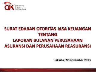 Jakarta, 22 November 2013