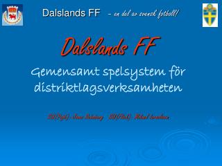 Dalslands FF – en del av svensk fotboll!