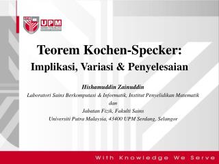 Teorem Kochen-Specker: Implikasi, Variasi &amp; Penyelesaian