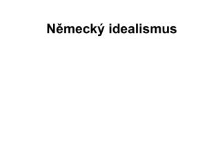 Německý idealismus