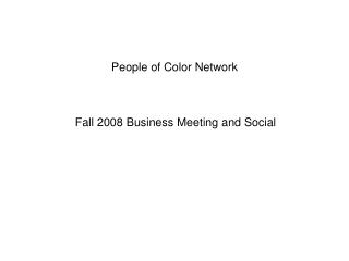 People of Color Network