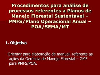 1. Objetivo