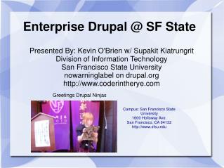 Enterprise Drupal @ SF State
