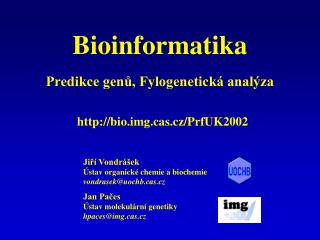 Bioinformatika Predikce genů, Fylogenetická analýza