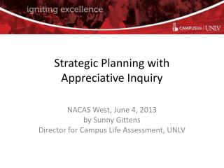 Strategic Planning with Appreciative Inquiry