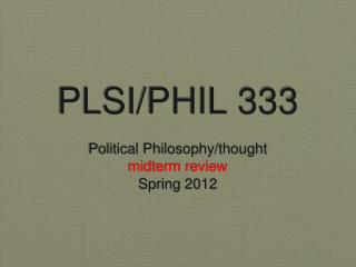 PLSI/PHIL 333