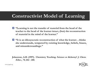 Constructivist Model of Learning