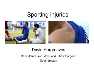 Sporting injuries