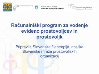 Računalniški program za vodenje evidenc prostovoljcev in prostovoljk