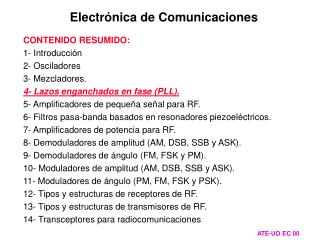 Electrónica de Comunicaciones