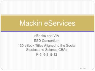 Mackin eServices