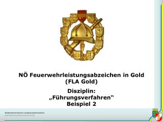 NÖ Feuerwehrleistungsabzeichen in Gold (FLA Gold)