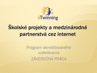 Školské projekty a medzinárodné partnerstvá cez internet