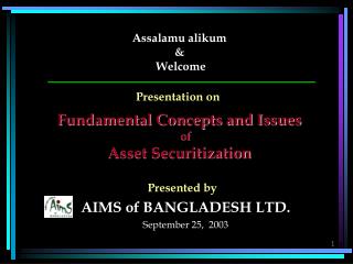 Assalamu alikum &amp; Welcome