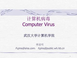 计算机病毒 Computer Virus